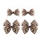 4pcs Leopard Bow Hair Clips, Cheetah Print Bowknot Hair Clip Korean Style Alligator Clip Barrettes Hairpins for Girls Women Kids Hair Accessories