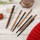 8pcs Chinese Wooden Hair Sticks, Retro Hair Chopsticks Bamboo Shape Hair Pin for Buns Long Hair Wood Hairpin Hair Holder Stick for Women Hair Accessories