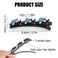 4pcs Sparkling Crystal Stone Braided Hair Clips, Shiny Crystal Stone Barrettes Stylish Braided Duckbill Clip Delicate Braided Barrettes Hair Accessories for Women (4 Colors)