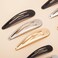 Clips for Hair, 40 Pcs 2.75 Inch Metal Barrettes Snap Hair Clips for Girls Kids Teens Women, Non Slip Black Clips Hair Accessory Decor