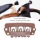 YUYTE 50 Pieces Wig Clips U shape Metal Clips 6 Teeth 2.8 cm Stainless Steel Material for Hair Extensions for Women(Light Brown)