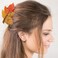 Fall Maple Leaf Hair Claw Clip for Women, Autumn Hair Claw Clips Acrylic Orange Yellow Leave Slips Hair Jaw Thanksgiving Hair Home Party Hair Accessories for Girl Thick Thin Hair Decor 2PCS
