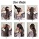 Bird Nest Hair Clips Ponytail Holder Bun Maker Hair Claw Clamps Hair Loops Hair Bands Hair Accessories (7 pcs)