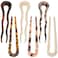 6pcs French Tortoise Hairpins Tortoise Shell U Shaped Large Wavy Crink Clips Cellulose Acetate Bun Hair Stick Fork Pins with 2 Prongs for Women Girls Hairstyle Accessories, 6 Styles