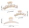 3 Pcs Pearl Claw Clip,Hair Barrette Clamps for Thick Thin Hair, Fashion Hair Accessories Headwear Styling Tools for Party Wedding