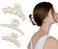 3 Pcs Pearl Claw Clip,Hair Barrette Clamps for Thick Thin Hair, Fashion Hair Accessories Headwear Styling Tools for Party Wedding