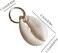Honkenda 10 Pack Shell Headpiece Hair Clips for Girls Women, Seashell Pendant Hair Slide Stylish Ponytail Hair Braid Rings Hair DIY Jewelry Accessories Prom (Gold), 0.9*0.67 Inch