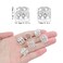 50pcs Hollow Heart Rhinestone Dreadlocks Beads Hair Braid Rings Clips Dreadlock Metal Hair Cuffs Braiding Jewelry Accessories for Women Braids Hair Extensions Hair Decoration, Silver