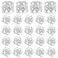 50pcs Hollow Heart Rhinestone Dreadlocks Beads Hair Braid Rings Clips Dreadlock Metal Hair Cuffs Braiding Jewelry Accessories for Women Braids Hair Extensions Hair Decoration, Silver
