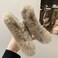 YOYLMAL Large Faux Fur Hair Claw Clip for Women, 5.1 Inches Winter Fluffy Fuzzy Hair Clips, Nonslip Strong Hold Furry Big Jaw Clamp for Thick Long Hair (Coffee)