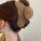 YOYLMAL Large Faux Fur Hair Claw Clip for Women, 5.1 Inches Winter Fluffy Fuzzy Hair Clips, Nonslip Strong Hold Furry Big Jaw Clamp for Thick Long Hair (Coffee)