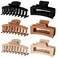 Vsiopy 6pcs Medium Large Matte Square Claw Hair Clips for Women: Versatile Styling for Thick &amp; Thin Hair