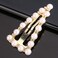 20 Pcs Triangle Shaped Metal Snap Hair Clips No Slip Barrettes Hair Accessories for Girls and Women (Gold)