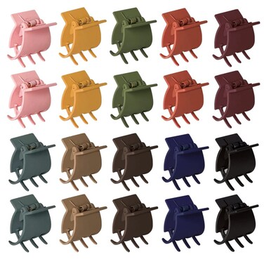 Hair Clips for Women and Girls, 1.3 Inch Claw Matte Finish Non-slip Hair Jaw Clips for Styling Thin &amp; Thick Hair (20 PCS)