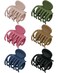 Medium Hair Clips for Thin Fine Hair, 1.5'' Small Claw Hair Clips for Women and Girls, Matte Double Row Jaw Clip Non Slip Hair Claw (6 pack)