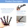 Sparkling crystal stone braided hair clips for women，crystal braid hair clips barrettes for women(C-2Pcs)