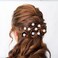 48 Pieces Crystal Pearl Twisters Spiral Set Silver Rhinestone Diamond Hair Pins Gems Coil Pearl Hair Clips for Wedding Prom Party and Special Occasion with Clear Container for Women Girls