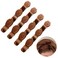 Double Retro Twist Plait Hair Clips with Flocking Texture - Multi-Layer Hollow Woven Hair Styling Hairpins for Women and Girls, 4 Pack