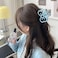 Bow Hair Claw Clips for Women and Girls, Cute Blue Bow Hair Clip Acrylic Strong Hold Medium Size Hair Barrettes Bow Shaped Baby Blue Hair Jaw Clip for Styling Hair Accessories Party Gift, 1Pack