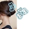 Bow Hair Claw Clips for Women and Girls, Cute Blue Bow Hair Clip Acrylic Strong Hold Medium Size Hair Barrettes Bow Shaped Baby Blue Hair Jaw Clip for Styling Hair Accessories Party Gift, 1Pack