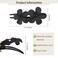 Flower Flat Hair Clips for Women French Flat Hair Claw Matte Hair Clips Flat Claw Clips for Thick Hair Non-Slip Cute Duck Billed for Girls (Black, White)