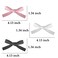 6 Pcs Hair Bows (Black, White, Pink) - Sweet Hair Design Hair Clips, Alligator Clips for Women Girls Hair Accessories, Multi-Scene Use, Small Cute Bowknot Hair Clip