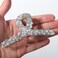 White Diamond Hair Clips White Pearl Hair Claw Clip Super Glitter Rhinestone Claw Clip French Crystal Hair Jaw Clip Adult Hair Decoration for Thick, Thin, Straight,Curly Hair (whtie-01)