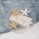 AUEAR, 4 Pack Starfish Clips Shell Conch Clip (Gold/Silver)