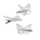 OBTANIM Butterfly Hair Clips, 12 Pcs Cute Metal Butterfly Hair Claw Pins Barrettes Accessories for Girls and Women (Silver)