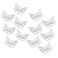 OBTANIM Butterfly Hair Clips, 12 Pcs Cute Metal Butterfly Hair Claw Pins Barrettes Accessories for Girls and Women (Silver)