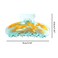 Novelty Fish Tank Hair Clip,Acetate Claw Clip for Women,Women Hair Accessories,Cyan, 1 Count (Pack of 1)