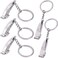5 Pieces Stainless Steel Hair Clipper Pendants Keychain - Ideal Gift for Hairdressers, Stylists &amp; Salon Owners - Hairstylist Accessories Barber Shop Style Key Holder