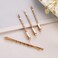 50 Pcs 2.17" Bobby Pins Metal Twist Hair Clips Simple Hairpins Hair Accessories for Women and Girls (Gold)