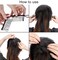 2Pcs Banana Stretch Hair Clips, Clincher Comb Clamps - Ponytail Holders and Grips for Women with Thick or Curly Hair