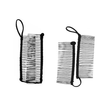 2Pcs Banana Stretch Hair Clips, Clincher Comb Clamps - Ponytail Holders and Grips for Women with Thick or Curly Hair