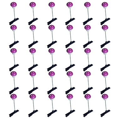 30PCS Cute Mushroom Sprout Hair Clips for Women Girls, Creative Headwear Hair Accessories (Mushrooms Purple)