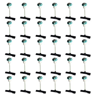 30PCS Mushroom Hair Clips, Cute Flower Clips for Women Girls - Creative Mushroom Headwear Accessories (Mushrooms Blue)