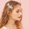 3 Pieces Rhinestone Bridal Hair Clip Leaf Wedding Hair Pins Crystal Hair Clips Rhinestone Jewelry Barrette Elegant Hair Accessories for Brides Bridesmaids Flower Girls (3Style, Silver)