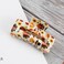 Thanksgiving Square Claw Clips For Women Girls Thick Hair Fall Pumpkin Maple Leaf Design Medium Non-Slip Rectangular Hair Clips Hair Styling Accessories Gifts 1Pcs