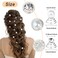 60 Pieces Spiral Rhinestone Hair Studs Gems Twists Coils Hair Clips Diamond Pearl Swirl Hair Pins Crystal Hair Jewels Accessories for Wedding Bridal Prom Party