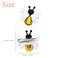 Yellow Hair Clip for Girls Cute Bee Hair Accessories Spring Hair Barrettes for Hair Styling Accessories Handmade Bee Hair Clips 2Pcs