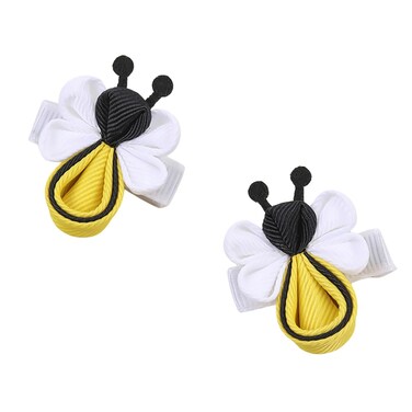 Yellow Hair Clip for Girls Cute Bee Hair Accessories Spring Hair Barrettes for Hair Styling Accessories Handmade Bee Hair Clips 2Pcs