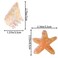 2 PCS Starfish Hair claw Clips Conch Hair Clips Cellulose Acetate Hair Clips Small Claw Clips Animal Shape Hair Jaw Clips Sea Life Hair Clip Beach Accessories Stylish Women Girl Glitter Hair Clips