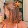 2 PCS Starfish Hair claw Clips Conch Hair Clips Cellulose Acetate Hair Clips Small Claw Clips Animal Shape Hair Jaw Clips Sea Life Hair Clip Beach Accessories Stylish Women Girl Glitter Hair Clips