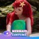 YGDZ Starfish Hair Clip, 4PCS Starfish Hair Clips Mermaid Hair Accessories, 1PCS Face Body Glitter, Mermaid Costume Women, Seashell Hair Clip, Mermaid Outfit for Women, Girls