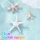 CAKURE Sea Star Hair Clips Starfish Pearl Hair Barrettes Mermaid Hair Accessories for Women and Girls (Pack of 3)