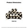 AEGYPIUS Checker Claws Tortoise Barrettes Claw Clips for Women's Hair - Acetate Material, Classic Lattice Pattern, No-Slip Grip, Square Hair Claw Clips, Wide Occasion, Large Hair Accessories for Girls