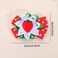 Strawberry Hair Bow Clip Pin Girls Fruit Hair Barrettes Strawberry Ribbon Bow BBG24 (D1)