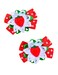 Strawberry Hair Bow Clip Pin Girls Fruit Hair Barrettes Strawberry Ribbon Bow BBG24 (D1)