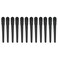 WANBY Hair Clips 12Pcs Black Durability Big Bite Alligator Clip Set Professional Plastic Hair Clips for Easy Styling and Sectioning (Duckbill)